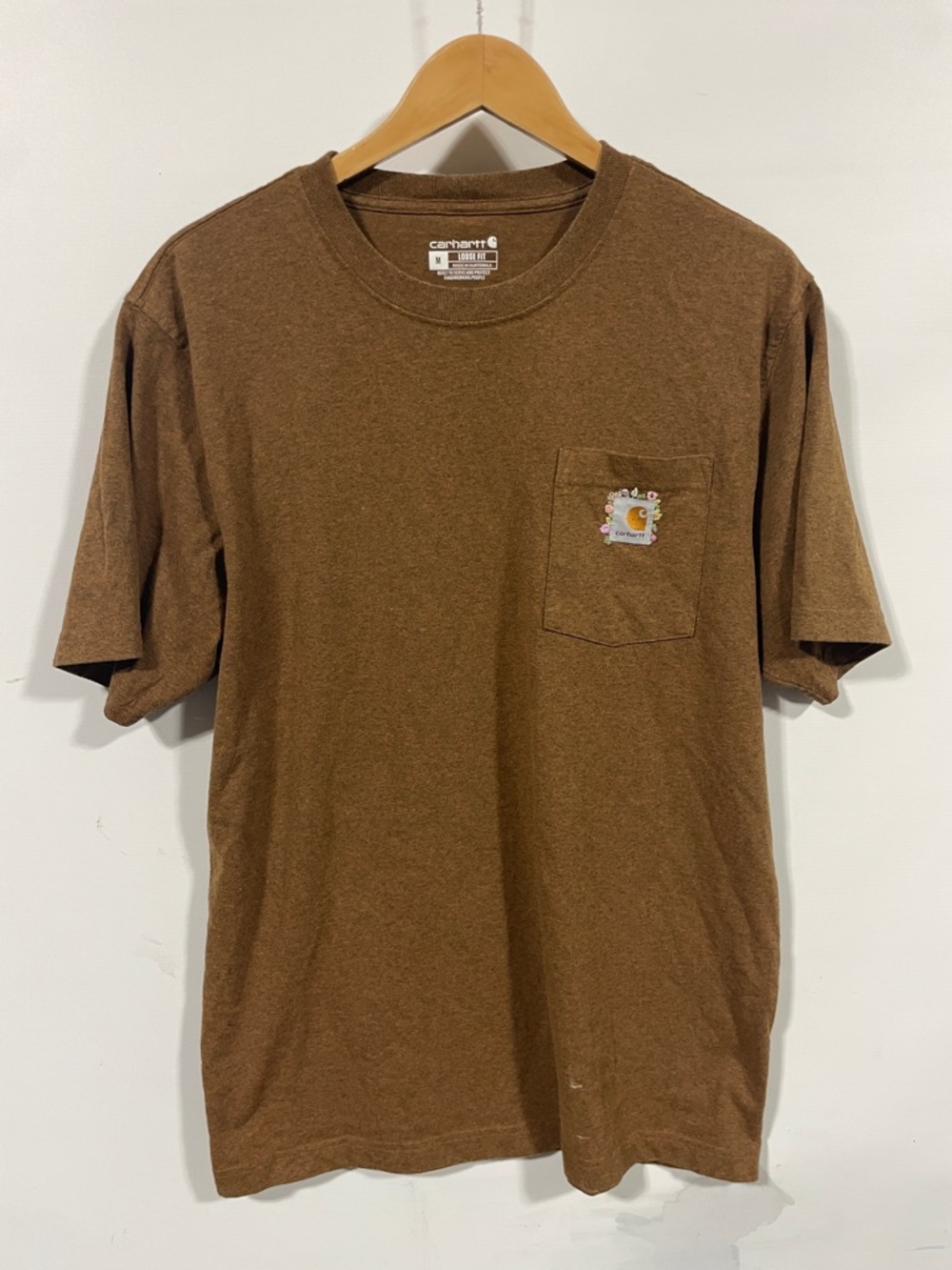 Carhartt loose fit Men’s Brown Short-Sleeve Pocket Tee